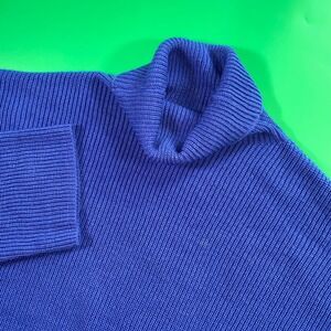 SHEIN Women's Blue Turtleneck Long Sleeve Knit‎ Sweater Size M